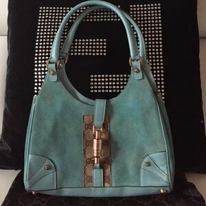 COPY - Gucci Baby Blue Suede Small Jackie O